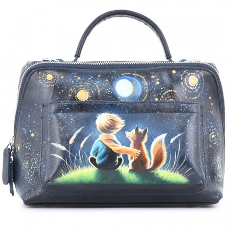 Женская кожаная сумка "Крис" "Маленький принц"