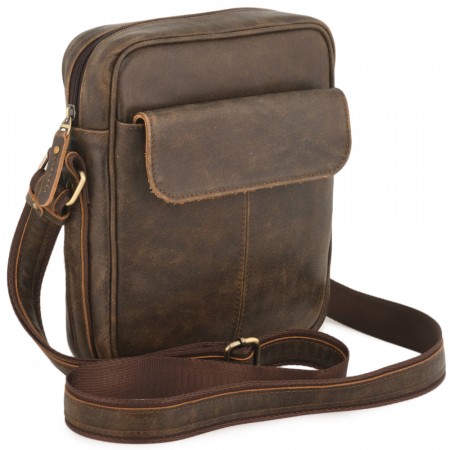 Кожаная сумка "Канада" (коричневая наппа)