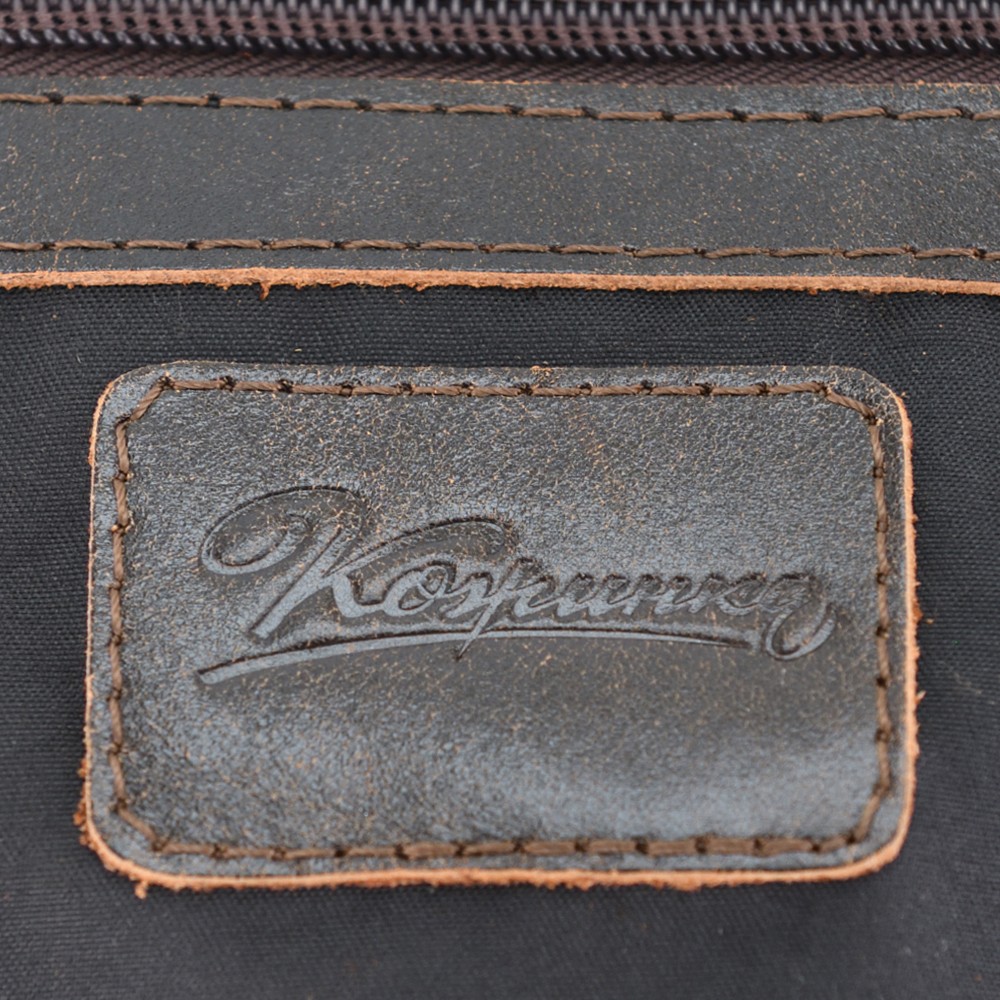  Мужская кожаная сумка "Вильнюс" (коричневая наппа) 