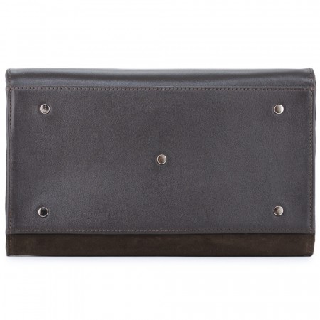 Женская кожаная сумка "Вирджиния" (темно-коричневый)