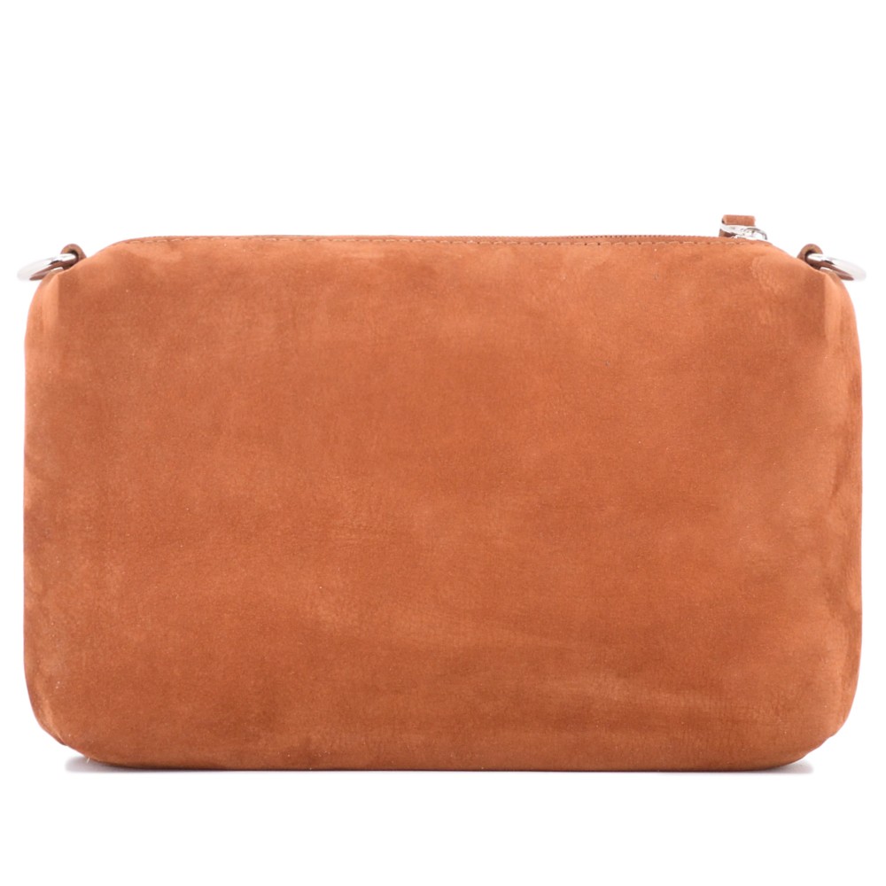 Кожаная косметичка "Лорен" (рыжая)