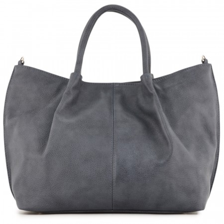 Женская кожаная сумка "Лира" (джинс)