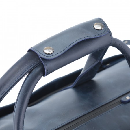 Кожаная сумка-портплед "Титан" (синий)
