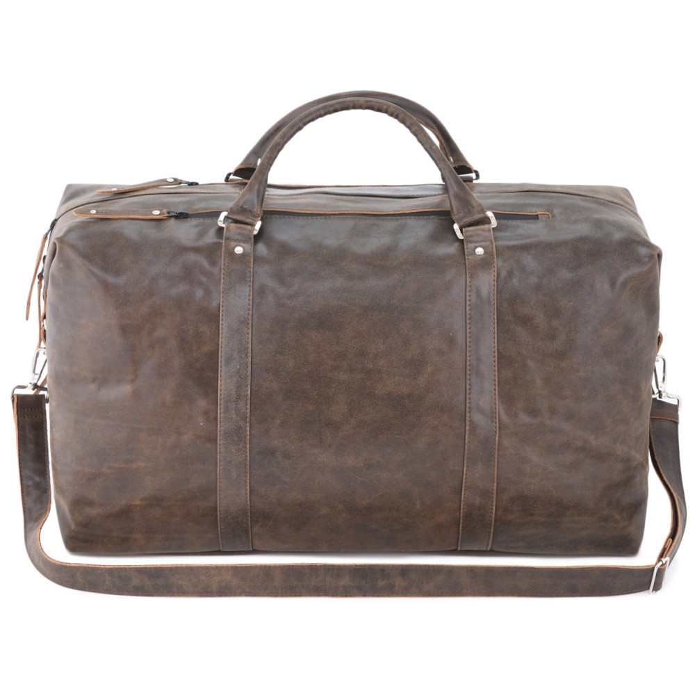 Кожаная дорожно-спортивная сумка "Англия БИГ" (коричневая наппа)