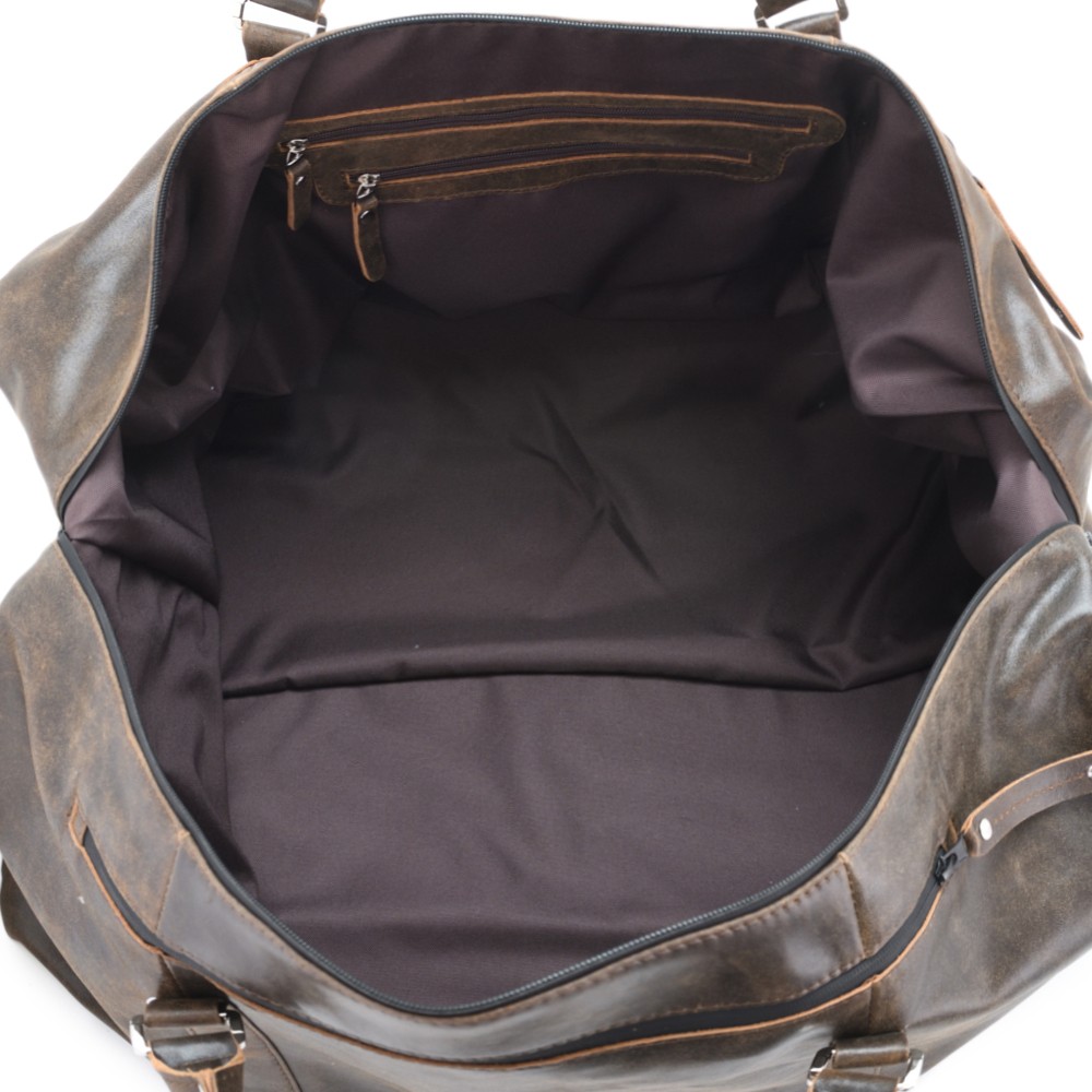 Кожаная дорожно-спортивная сумка "Англия БИГ" (коричневая наппа)