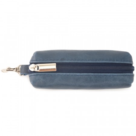 Кожаная ключница «Мальта нью» (синий)