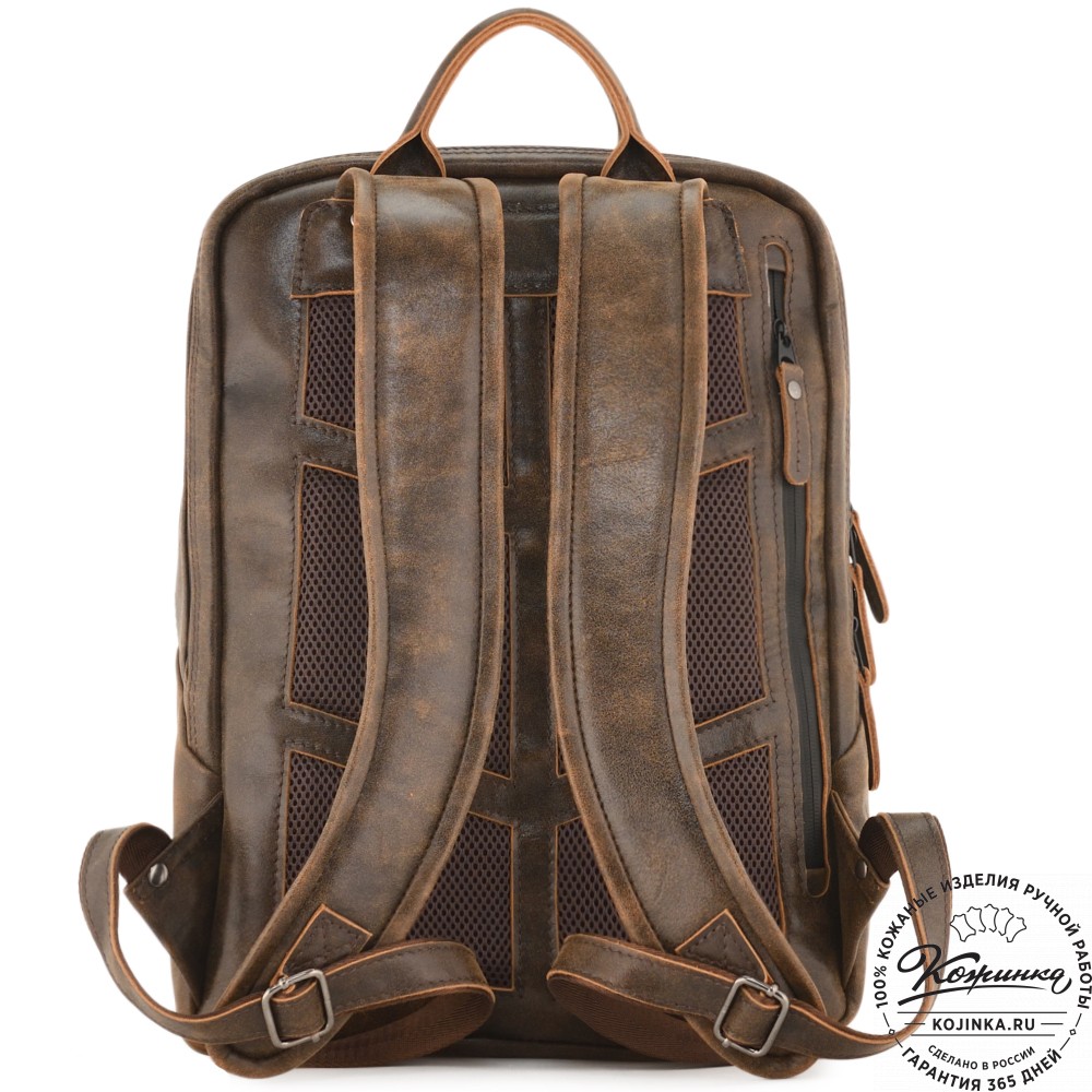 Мужской кожаный рюкзак "Джарвис" (коричневая наппа)