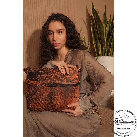 Кожаный планшет "Гудзон" (старение рыжий)