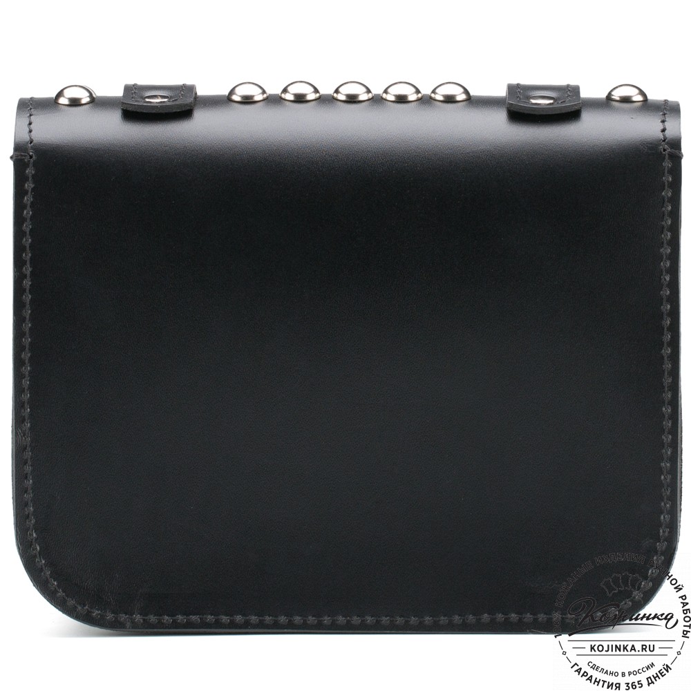Женская кожаная сумка "Наоми" (чёрная)