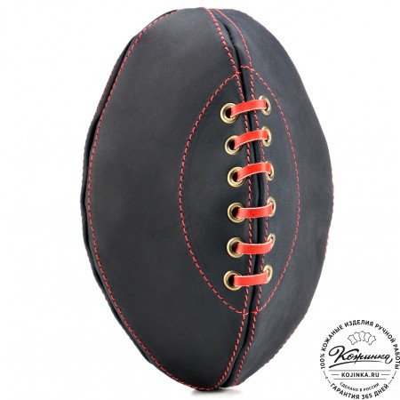 Кожаный чехол для ремня "Регби" (чёрный)