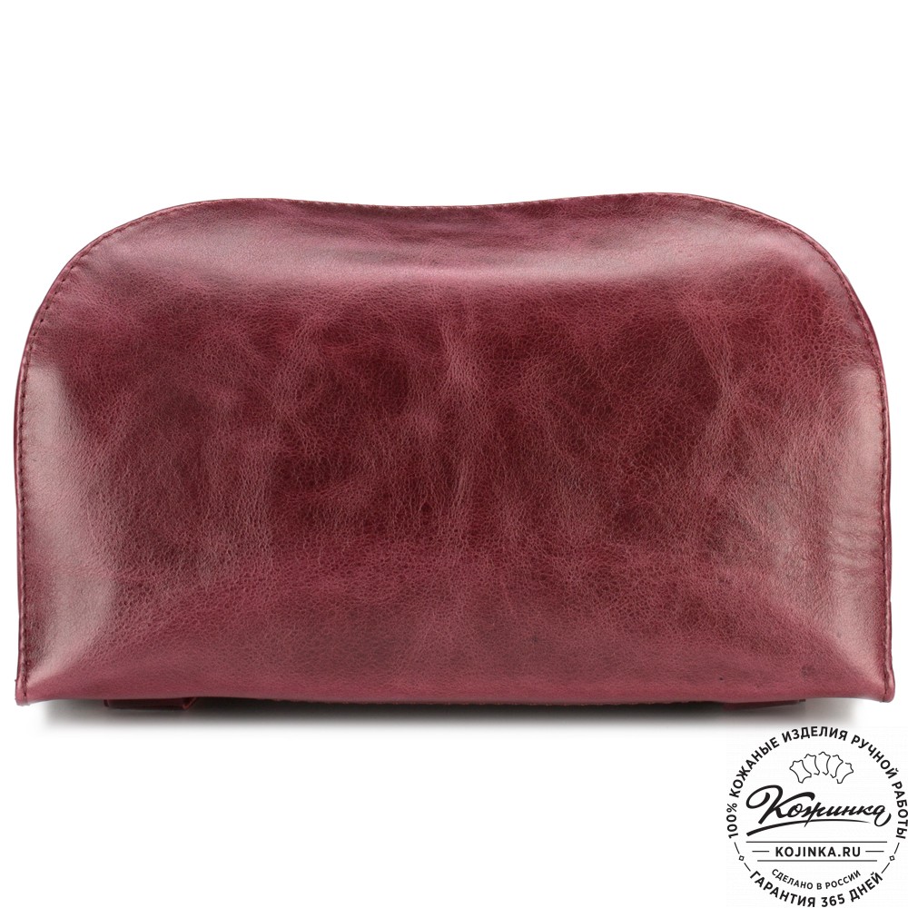 Женский кожаный рюкзак "Ассоль" (бордовый антик)