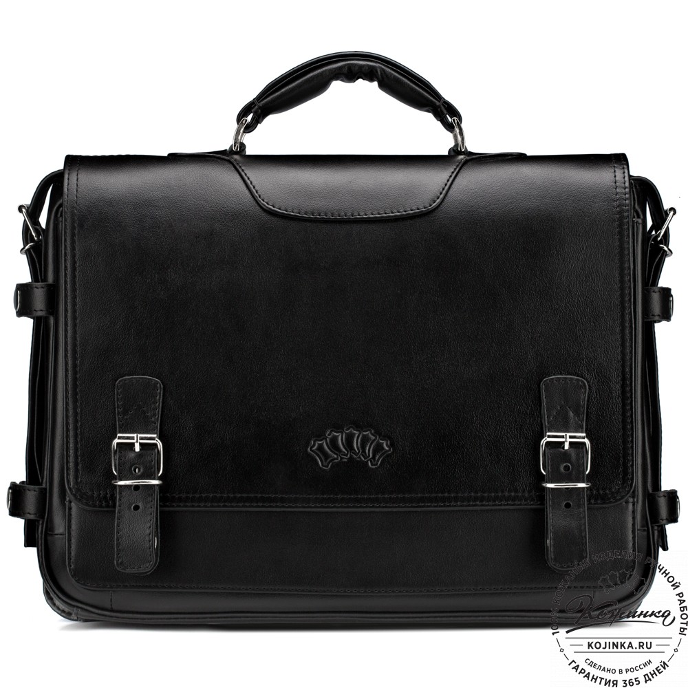 Кожаный портфель "Арамис" (черный)