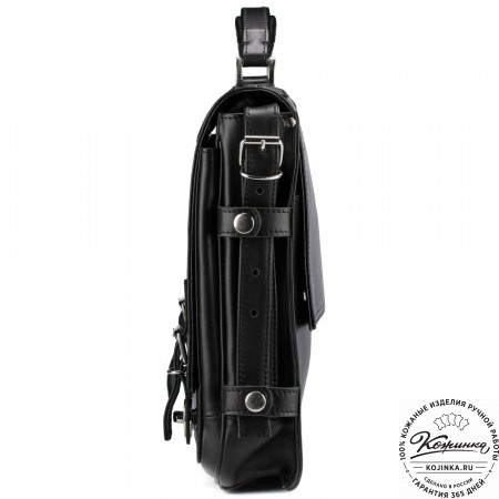 Кожаный портфель "Арамис" (черный)