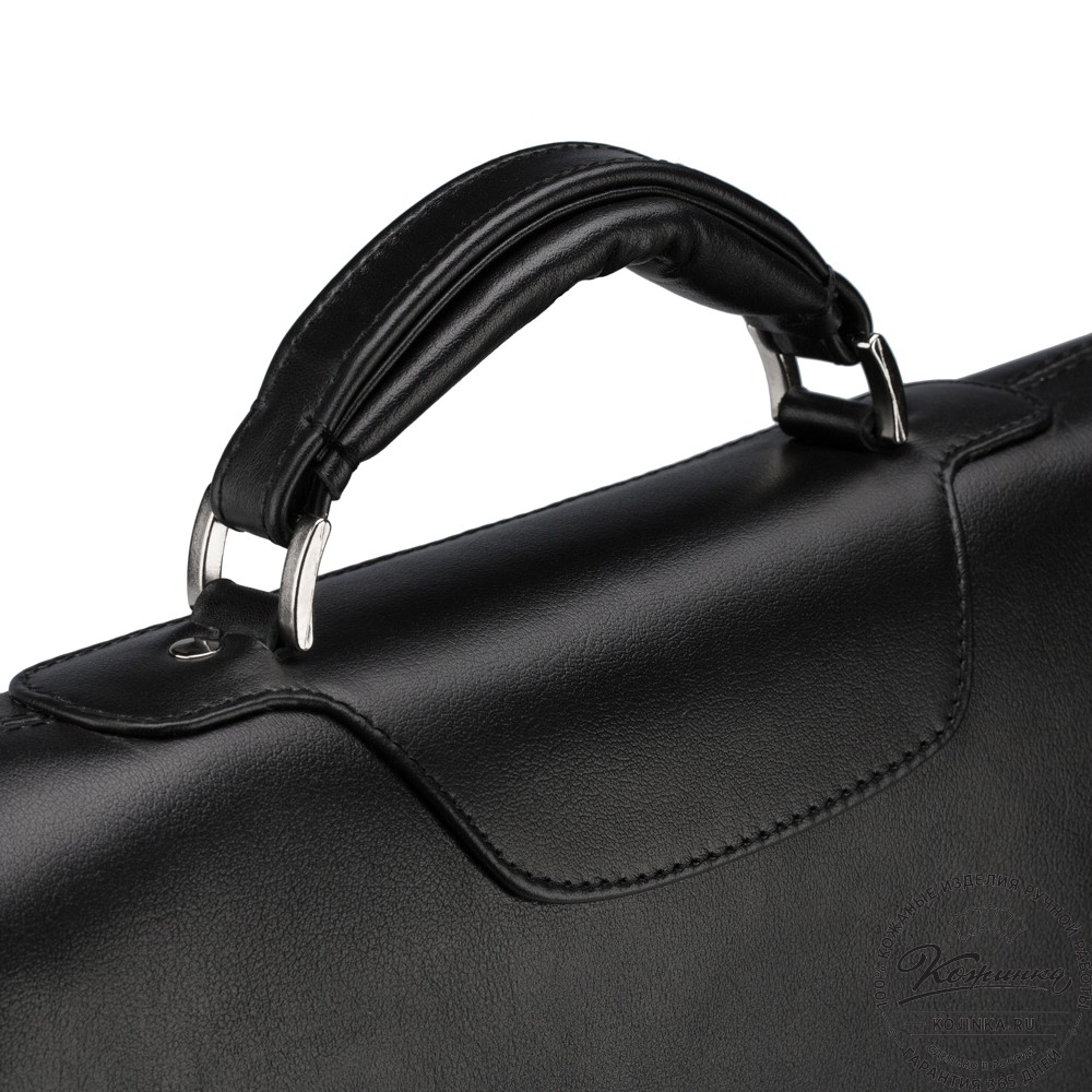 Кожаный портфель "Арамис" (черный)