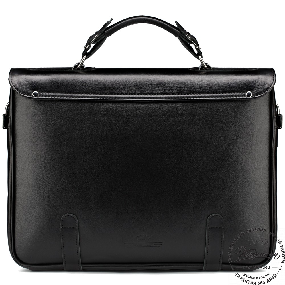 Кожаный портфель "Сталкер" (черный)