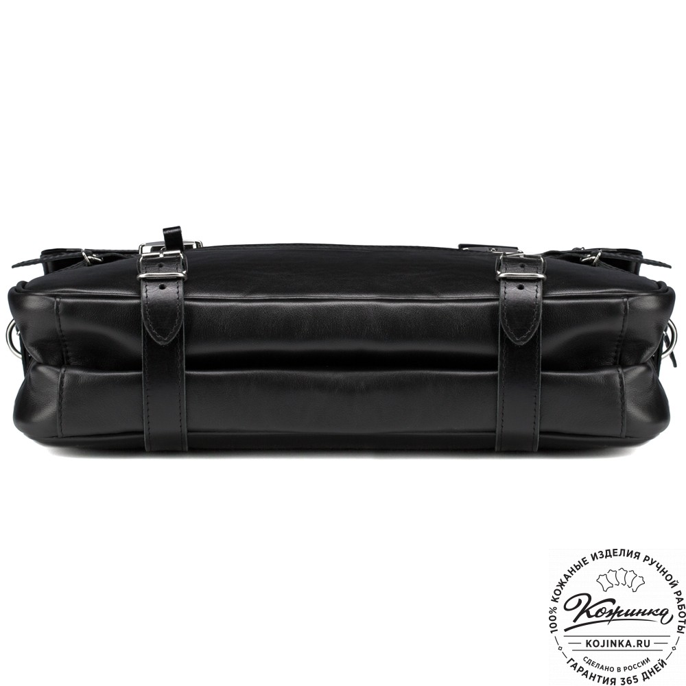 Кожаный портфель "Сталкер" (черный)