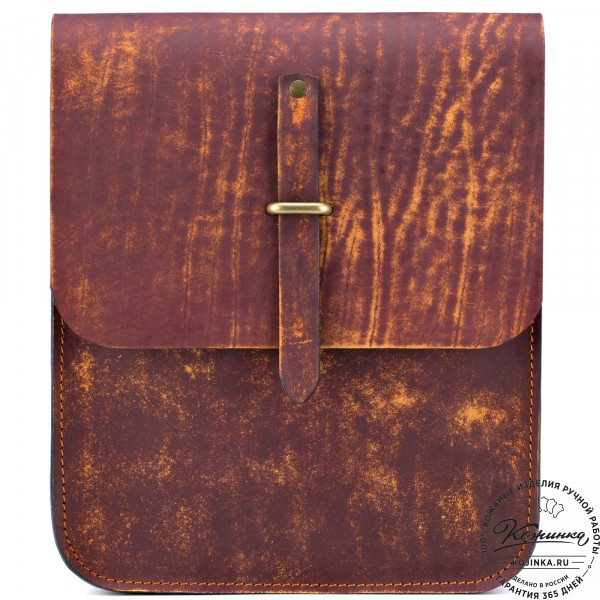 Кожаная сумка через плечо "Казань" (старение) . фото 1