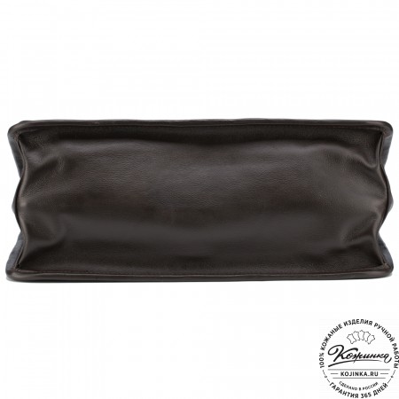 Кожаный портфель "Вильгельм" (тёмно-коричневый)