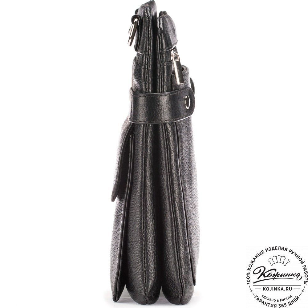 Кожаная сумка "Гарольд" (чёрная)
