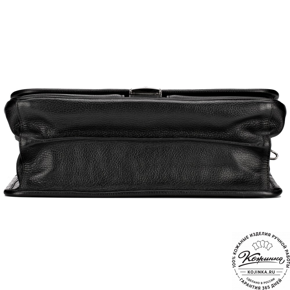 Кожаный портфель "Салерно" (черный)