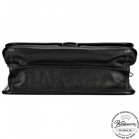 Кожаный портфель "Салерно" (черный)