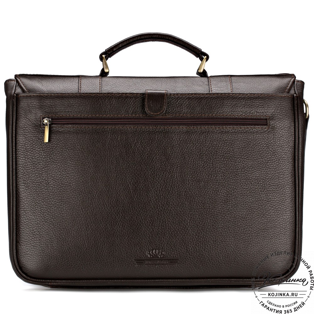 Кожаный портфель "Джозеф" (тёмно-коричневый)