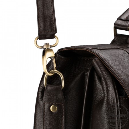 Кожаный портфель "Джозеф" (тёмно-коричневый)