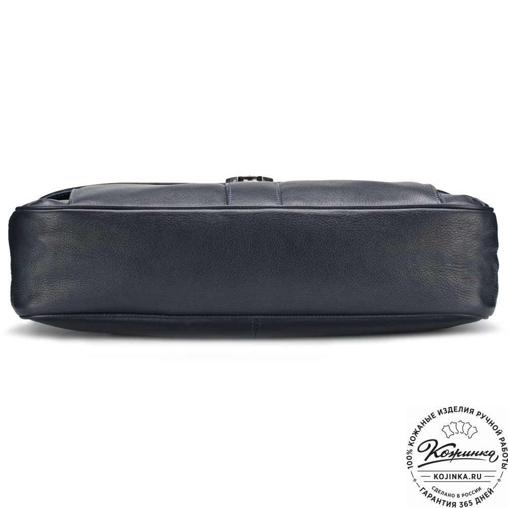 Кожаный портфель "Руби" (синий)