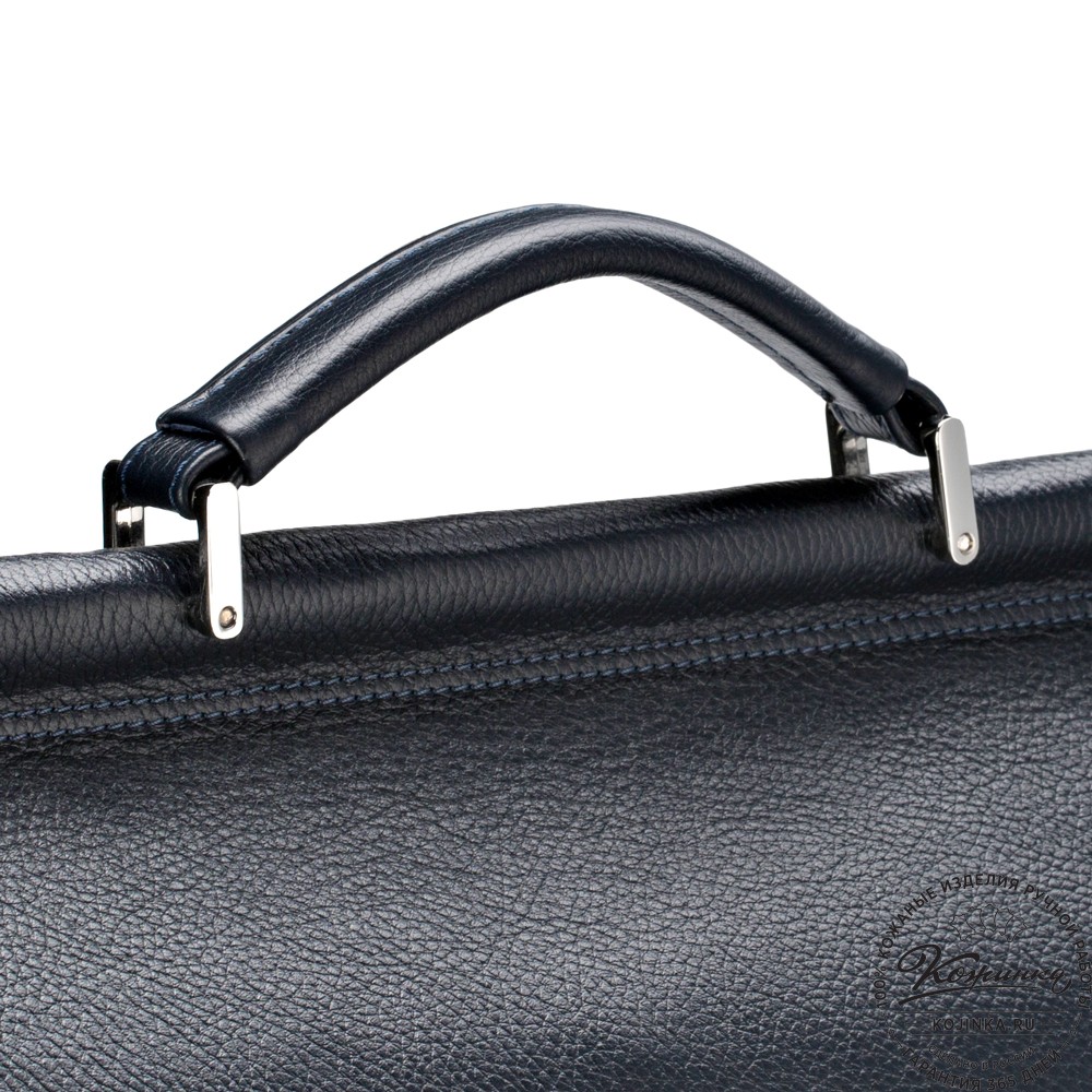 Кожаный портфель "Руби" (синий)