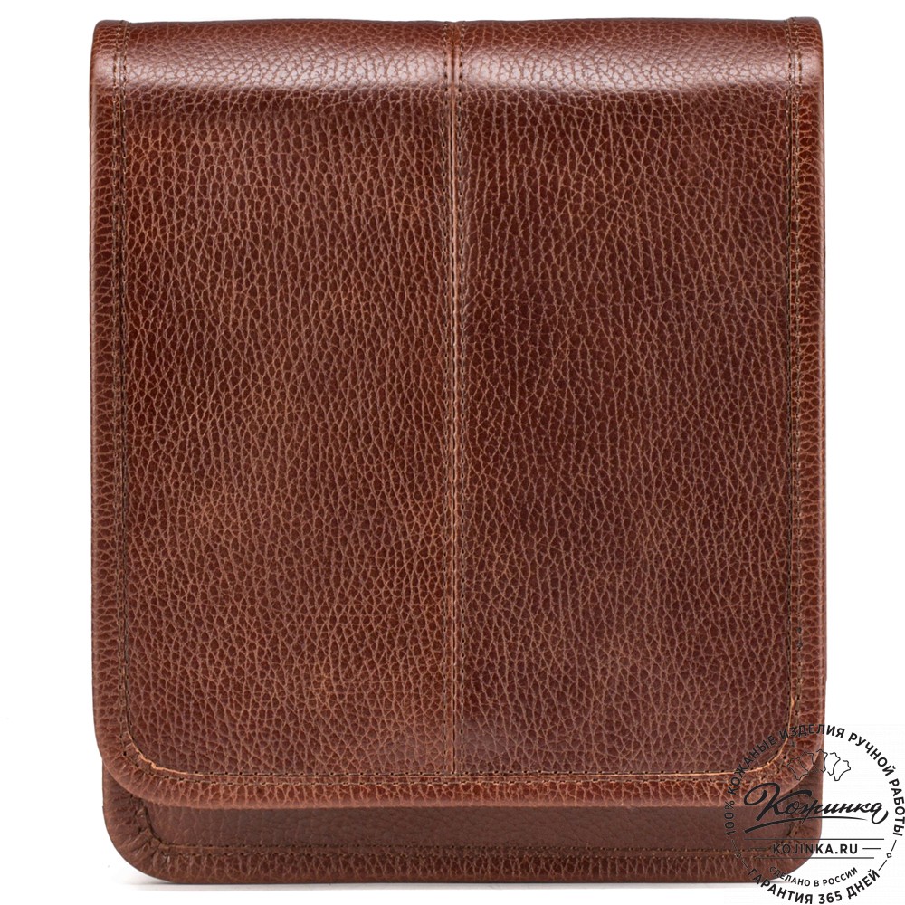 Кожаная сумка "Митчел мини" (светло-коричневая)