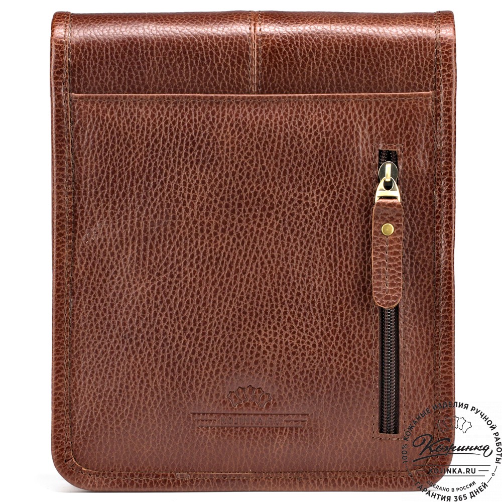 Кожаная сумка "Митчел мини" (светло-коричневая)