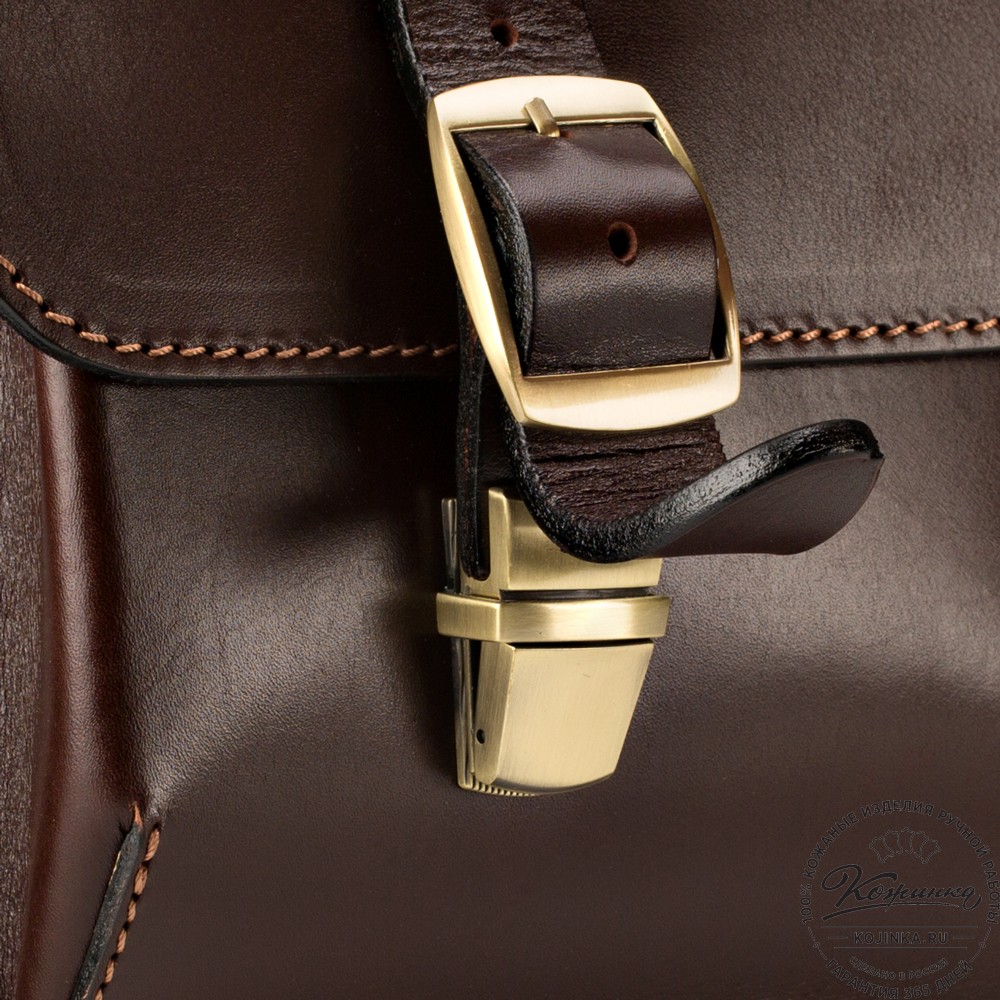 Кожаный портфель "Префект" (коричневый)