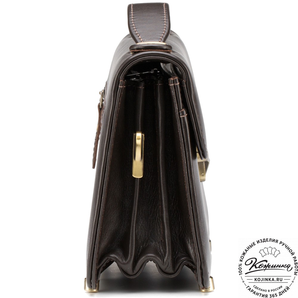 Кожаная барсетка "Вегас" (коричневая)