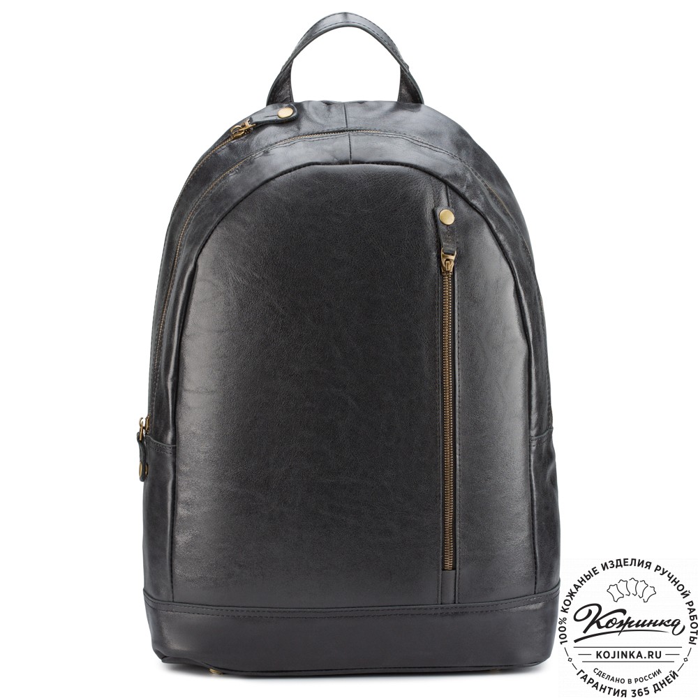 Кожаный рюкзак "Дрезден" (чёрный)