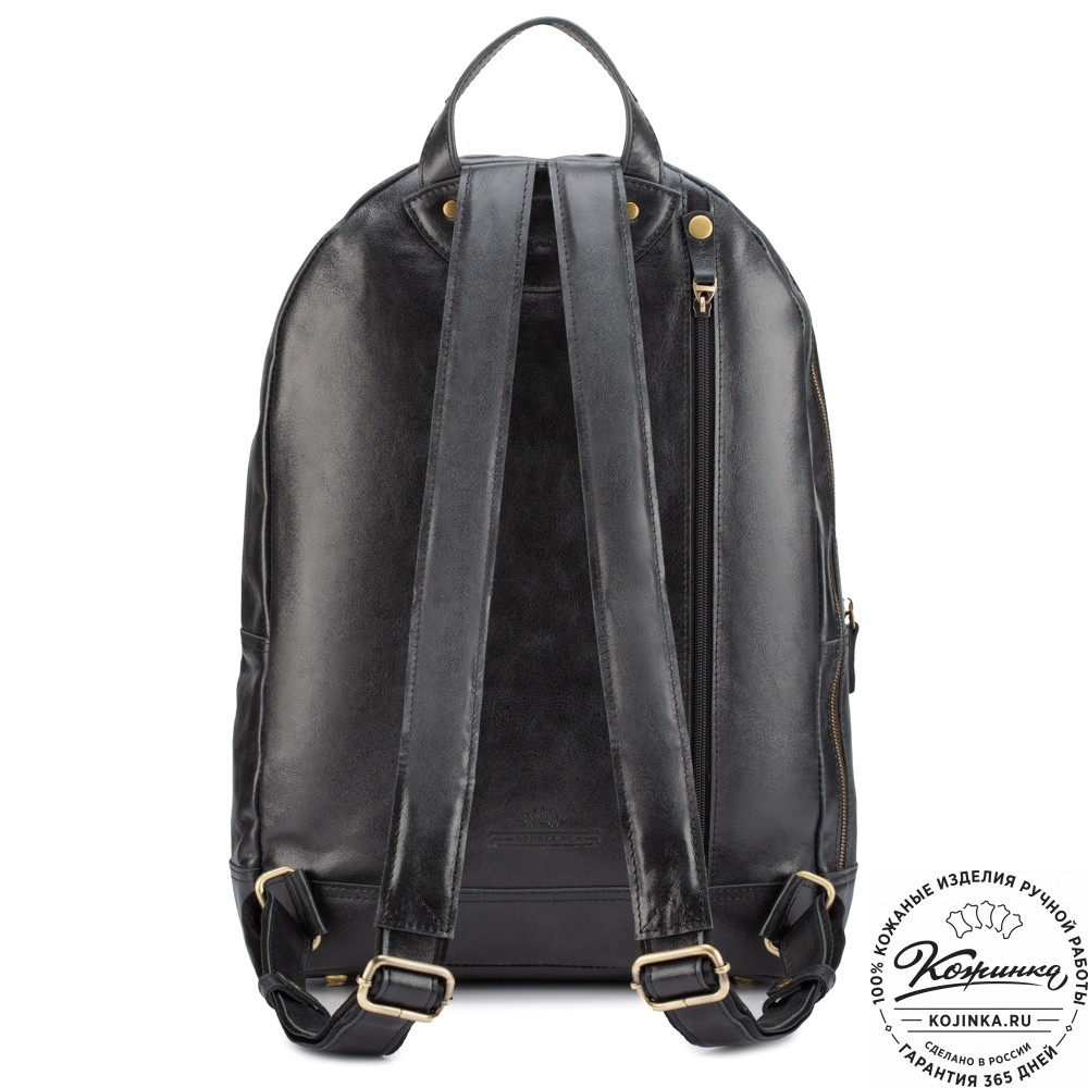 Кожаный рюкзак "Дрезден" (чёрный)