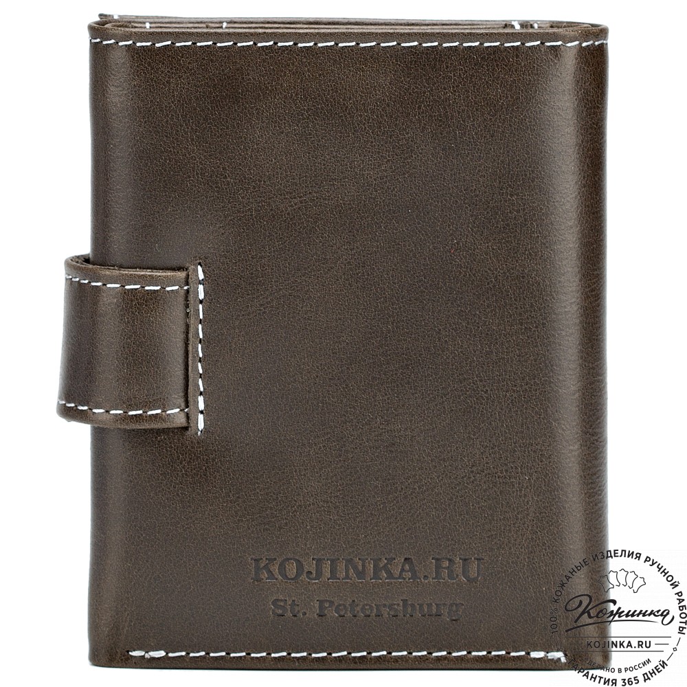 Кожаное портмоне "Германия" (оливковое)