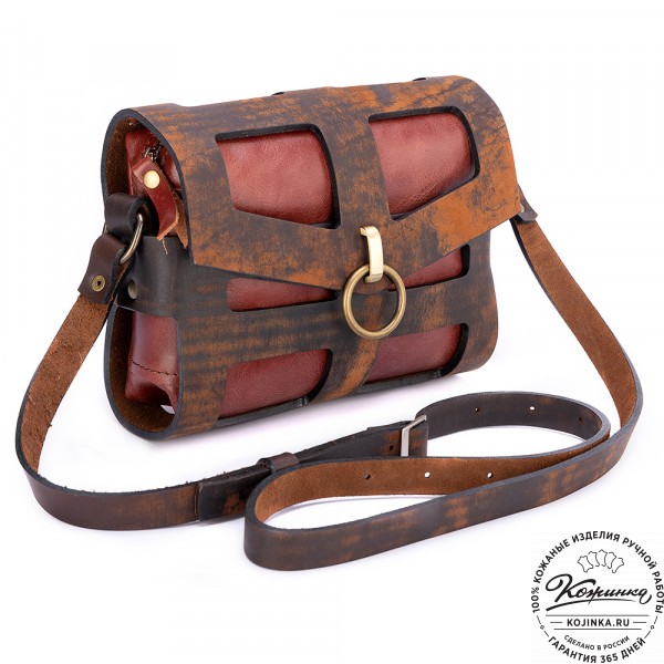 Женская кожаная сумка "Кортни" (старение). фото 1