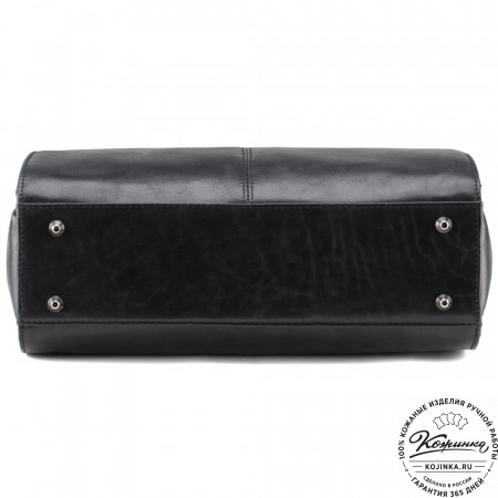 Женская кожаная сумка "Батерфляй" (чёрная)