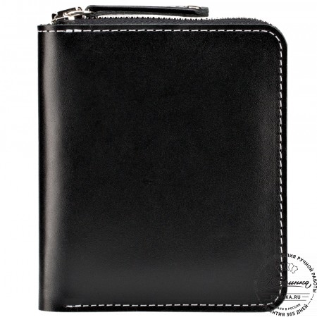 Кожаное портмоне "Швеция" (чёрное)
