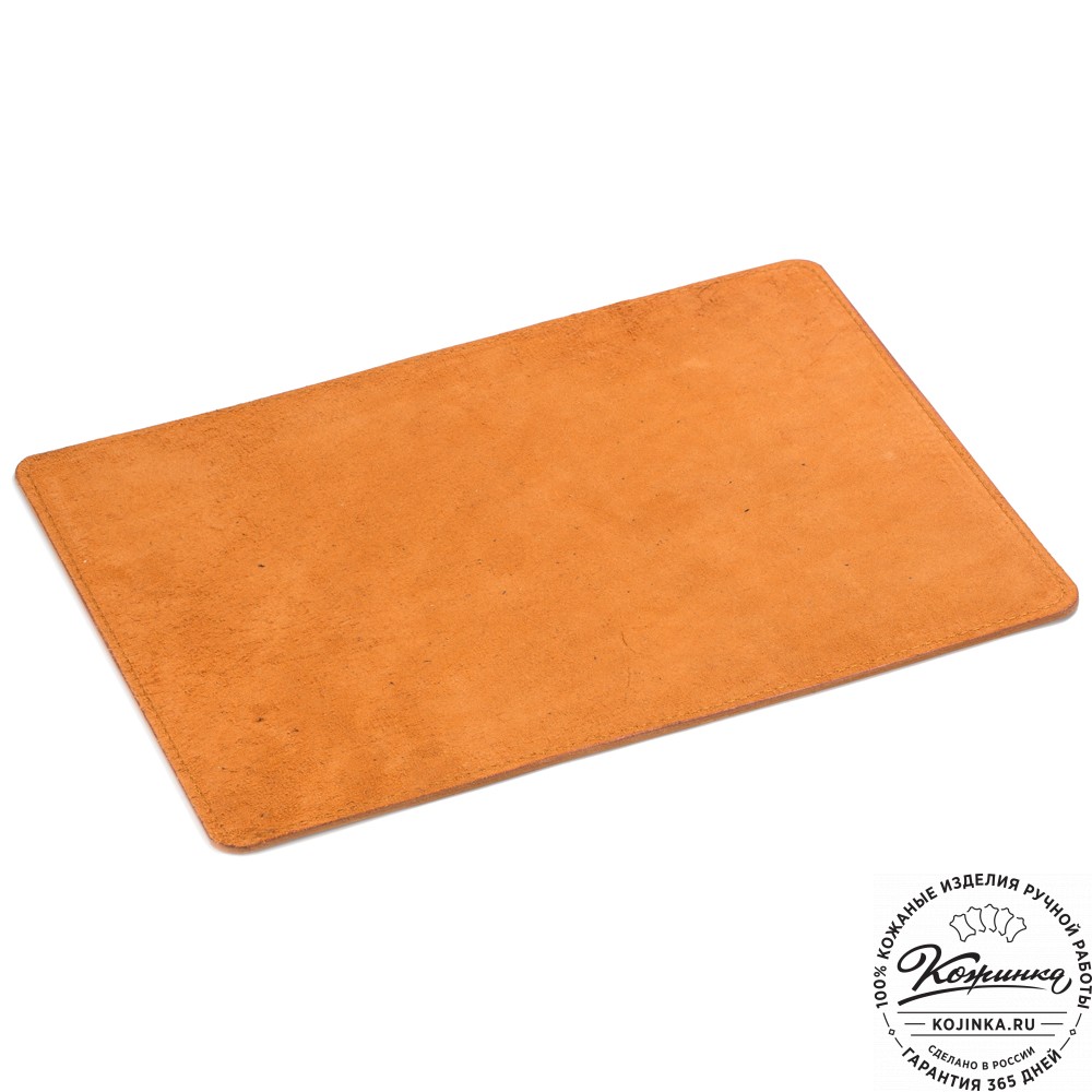 ожаный коврик для мыши большой  (коричневый)