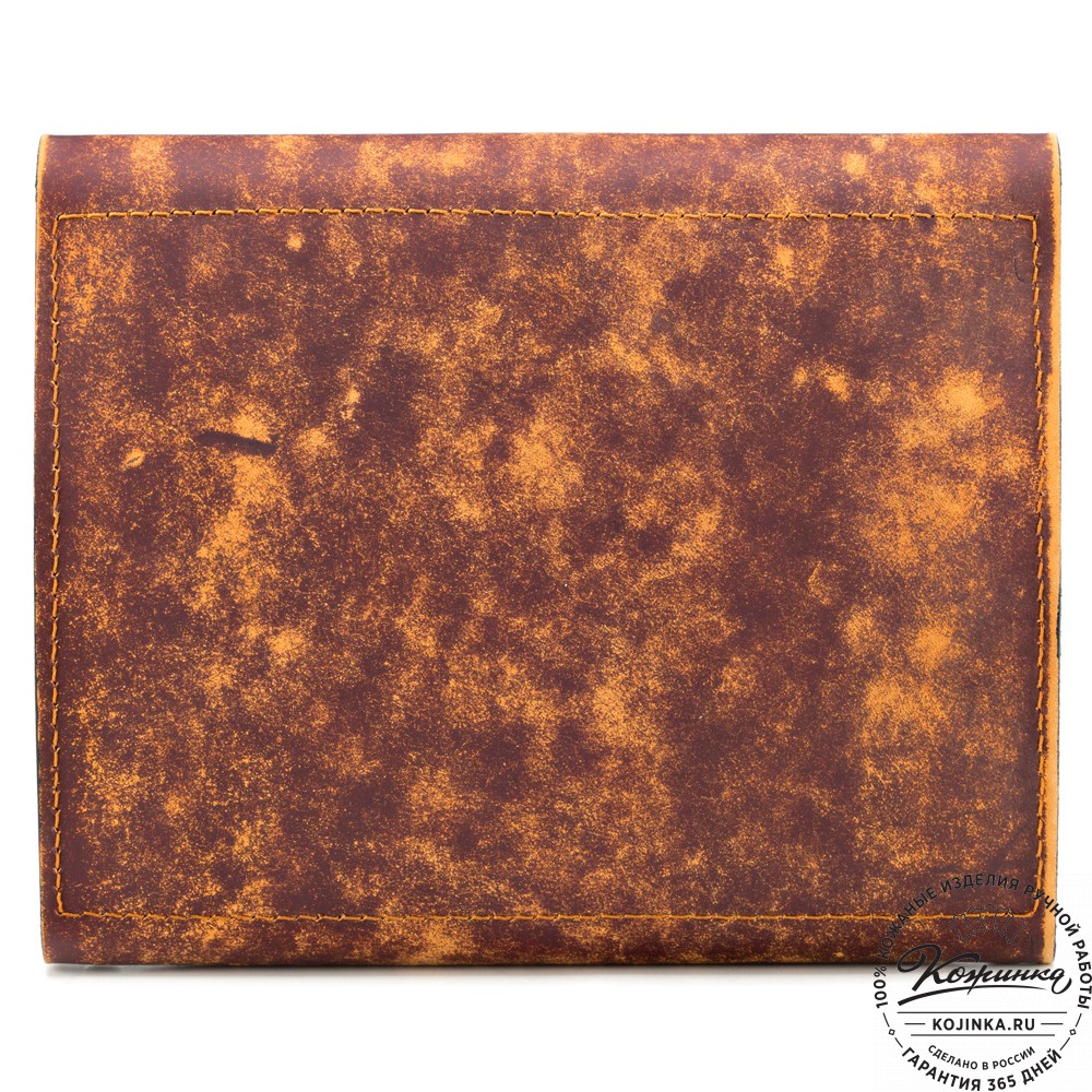 Кожаный ежедневник на кольцах "Джексон" (старение)