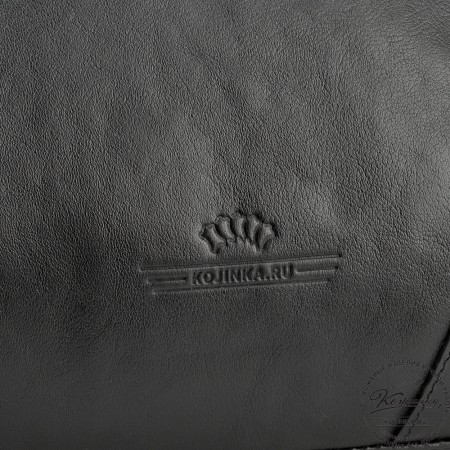 Кожаная дорожная сумка "Каркассон" (чёрная)