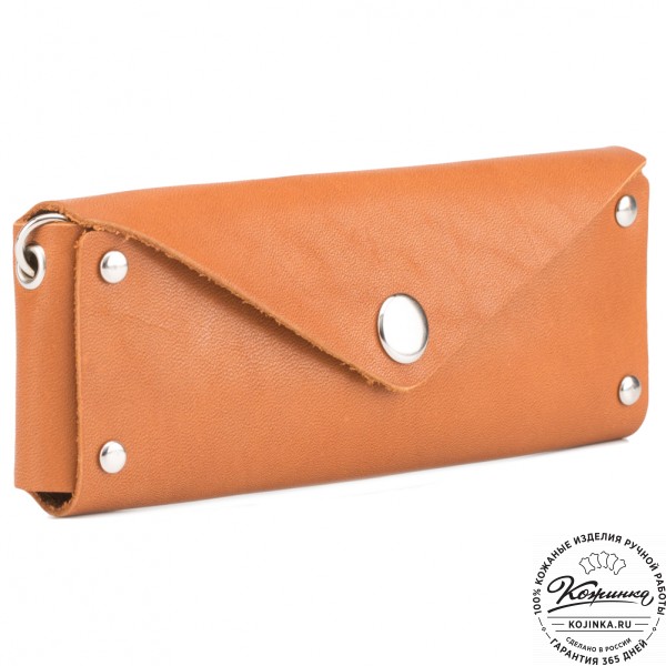 Кожаная ключница "Варшава" (рыжая). фото 1