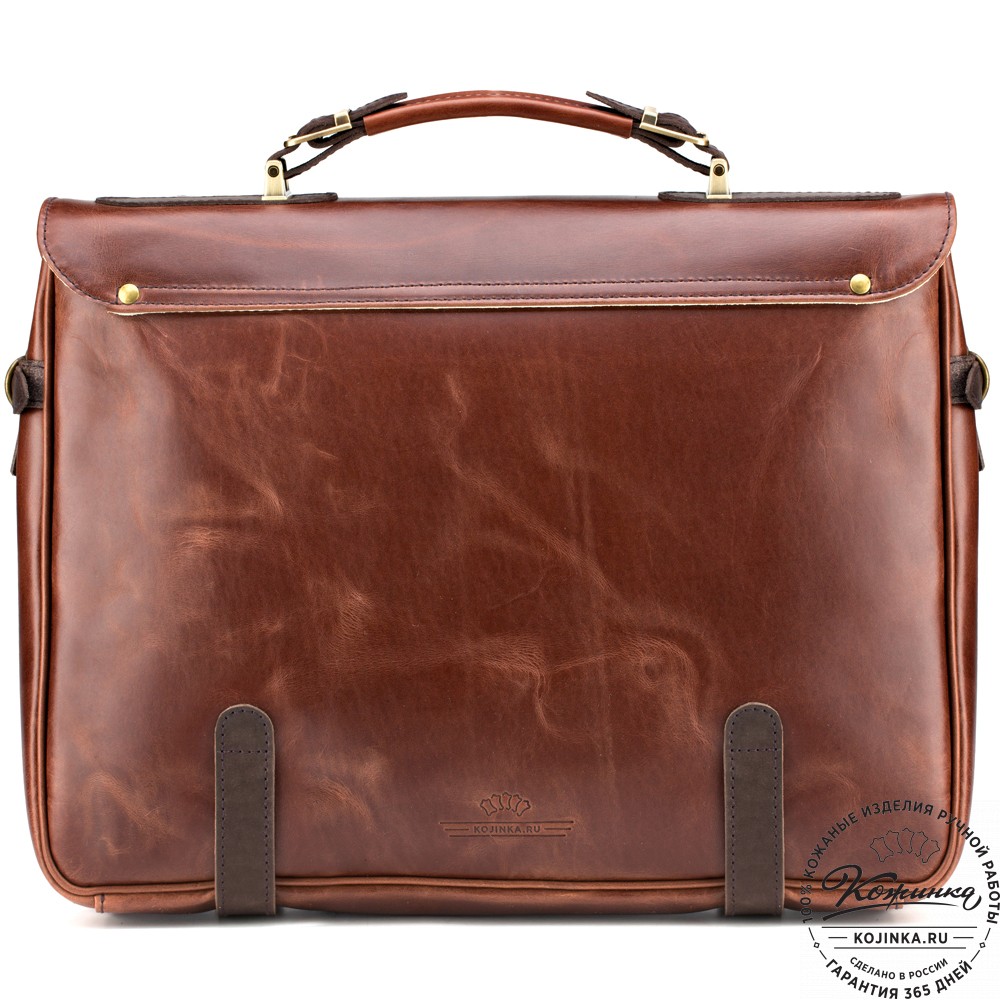 Кожаный портфель "Сталкер" (коричневый воск)