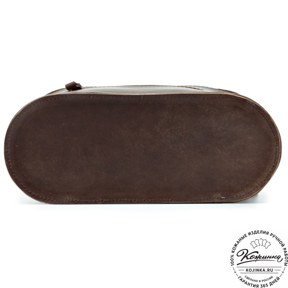 Кожаная сумка "Тимати" (коричневая)