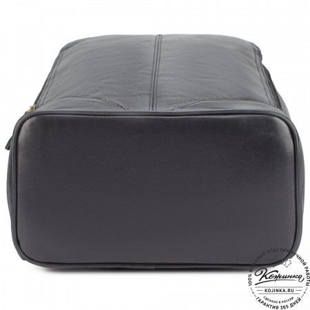 Кожаный рюкзак "Венгрия" (чёрный)