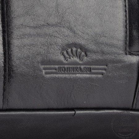 Кожаный рюкзак "Венгрия" (чёрный)