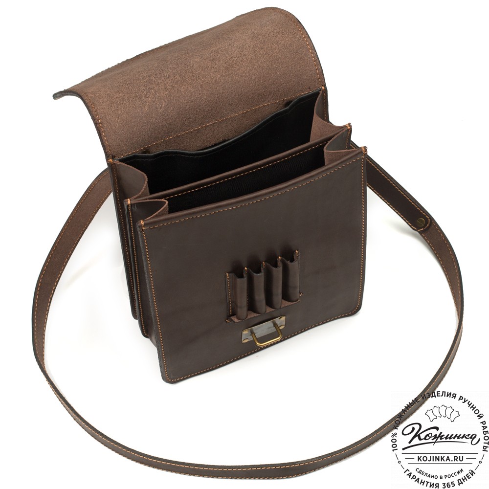 Кожаная сумка "Макар" (коричневая)