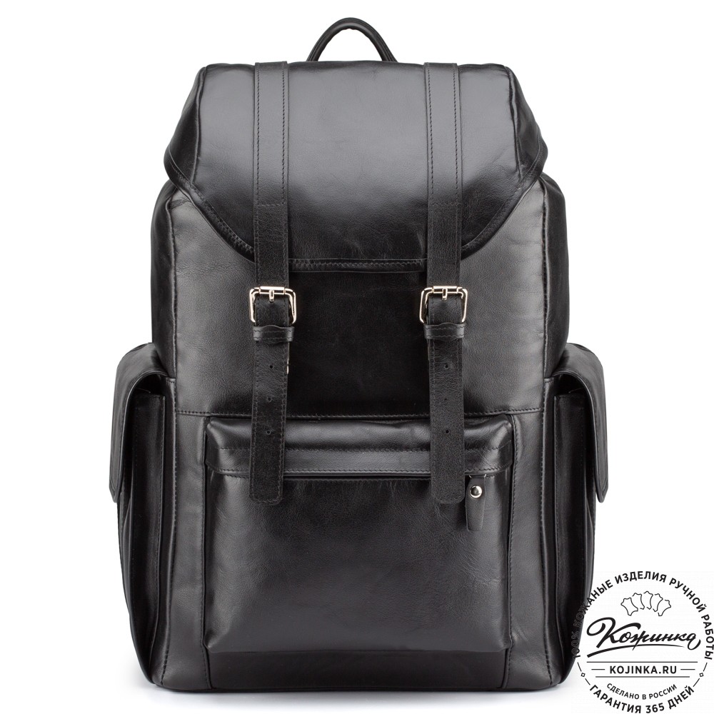 Кожаный рюкзак "Ганнибал" (чёрный)