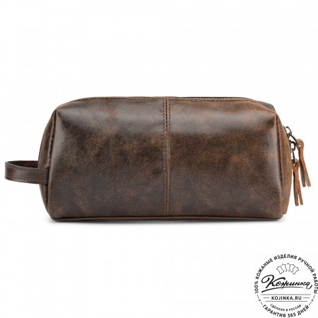 Кожаный несессер "Гремлин" (коричневая наппа)